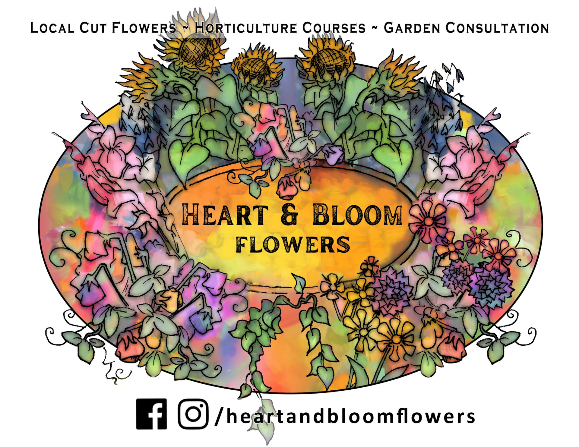 Heart & Bloom Flowers logo